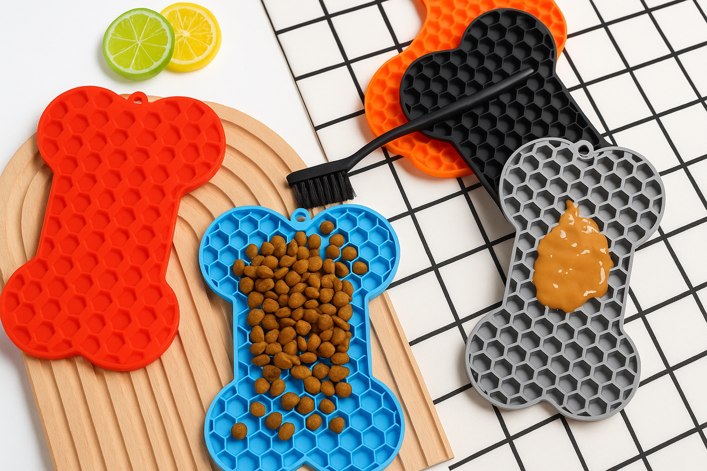 DuangDuang™ Bone Silicone Licking Slow-Feed Mat